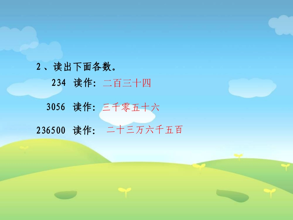 小学数学2011版本小学四年级《小数的读法和写法》课件_第3页