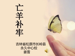 姜雪亡羊补牢