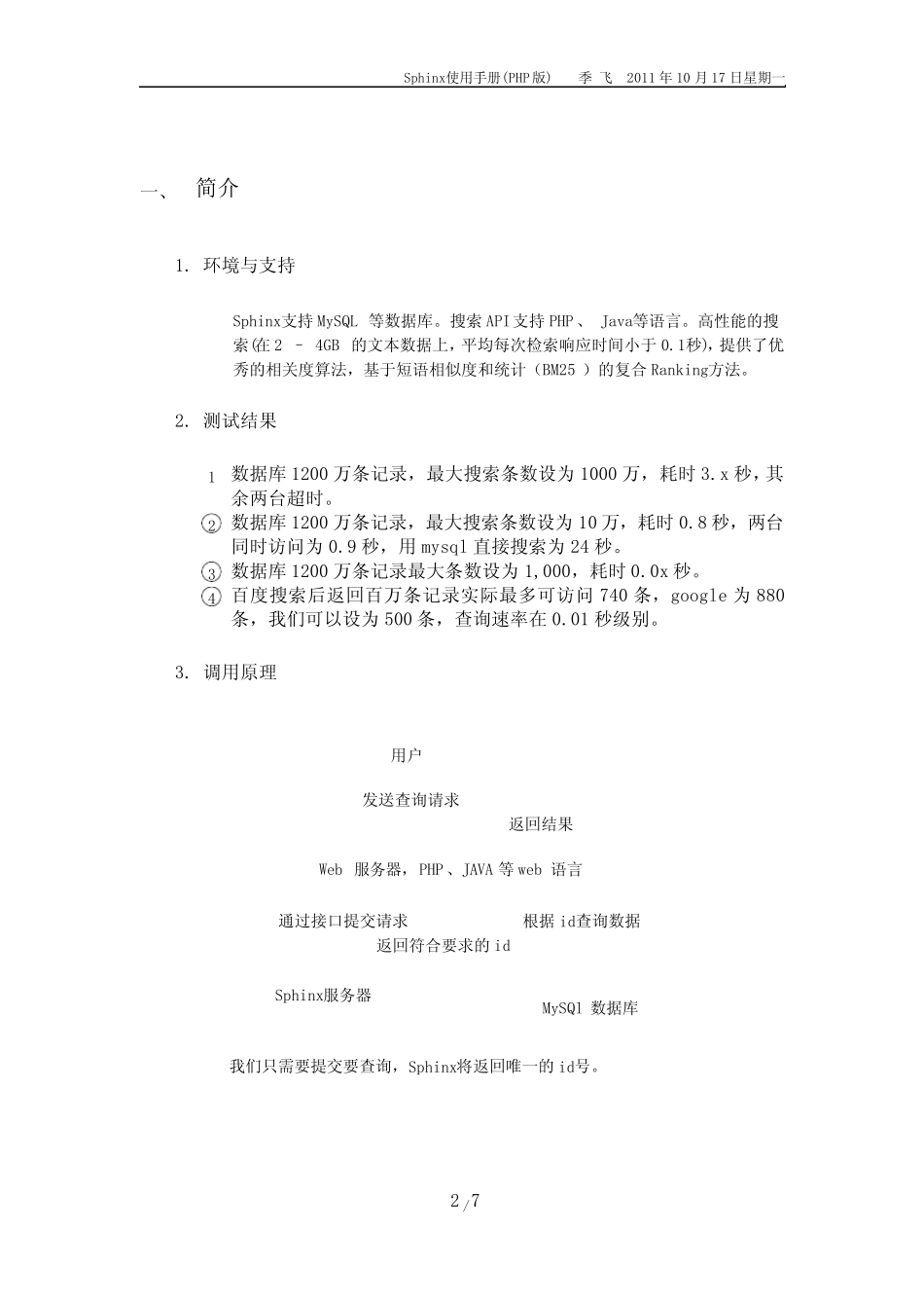 Sphinx使用手册(PHP版) _第2页