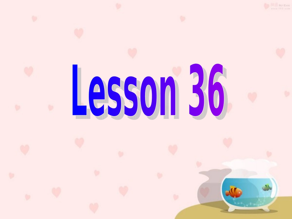 新版小学五年级英语课件lesson-36_第1页