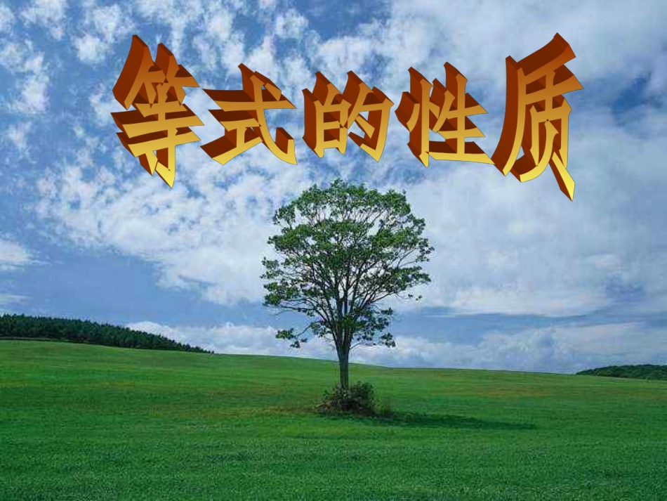 等式基本性质_第1页