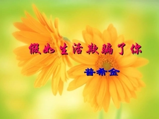 (部编)初中语文人教2011课标版七年级下册假如生活欺骗了你-(8)