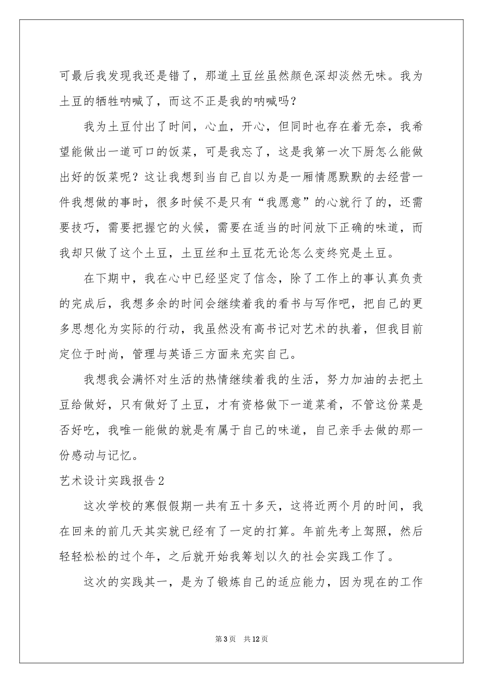 艺术设计实践报告_第3页