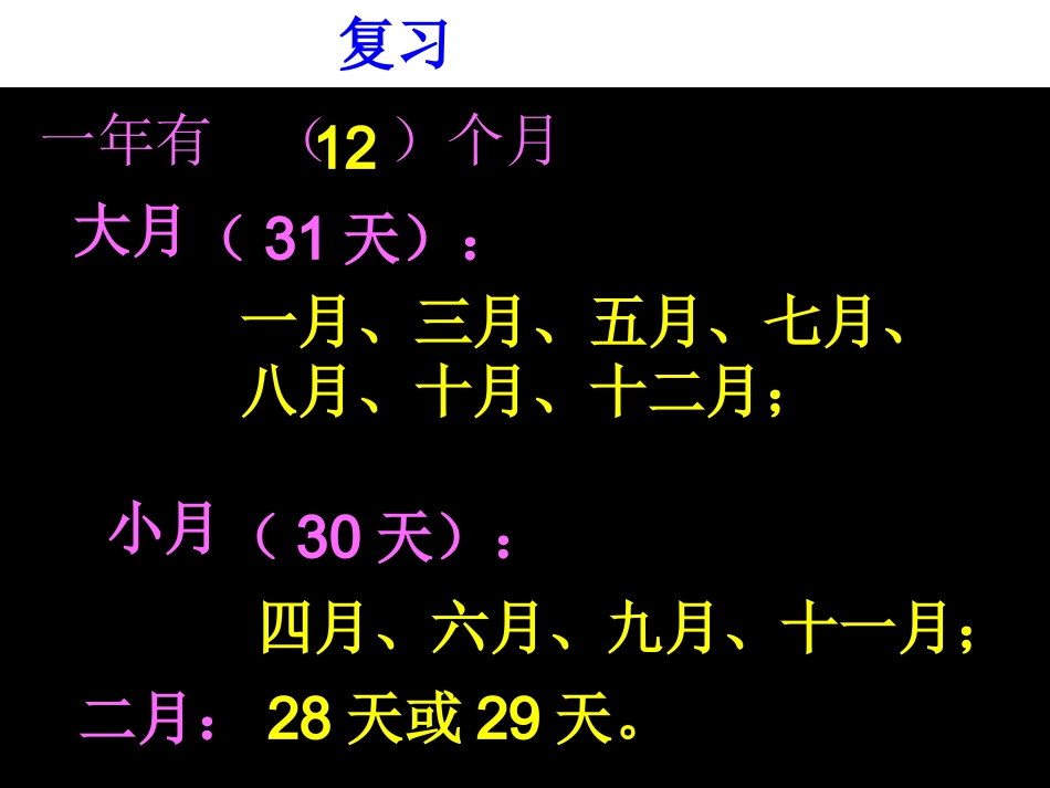 人教2011版小学数学三年级认识平年闰年_第2页