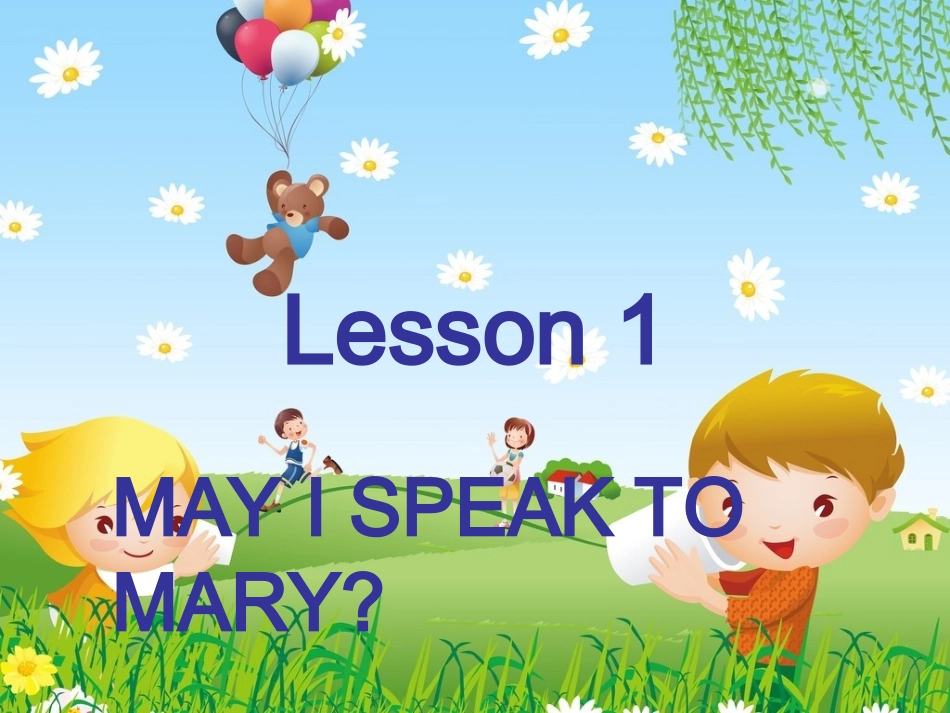 lesson-1-may-i-speak-to-mary？课件-(2)_第1页