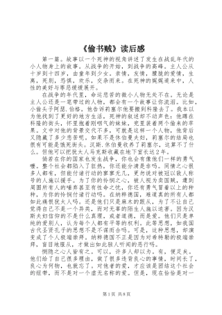 《偷书贼》读后感 (2)