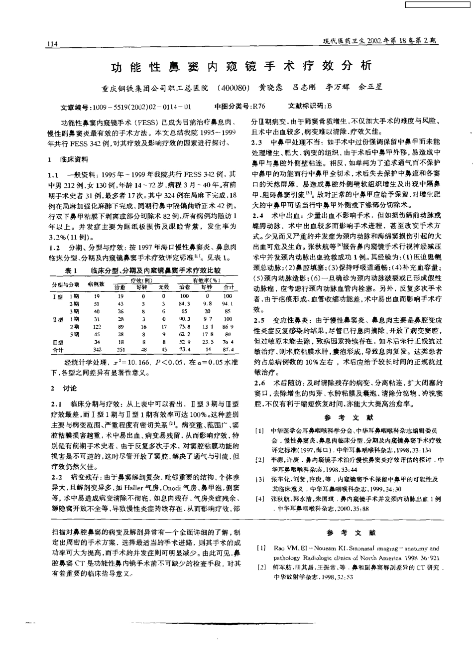 慢性鼻炎鼻窦炎CT的临床价值 _第2页