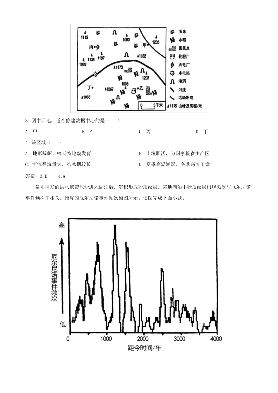 2023年北京卷高考地理真题(含答案) _第2页