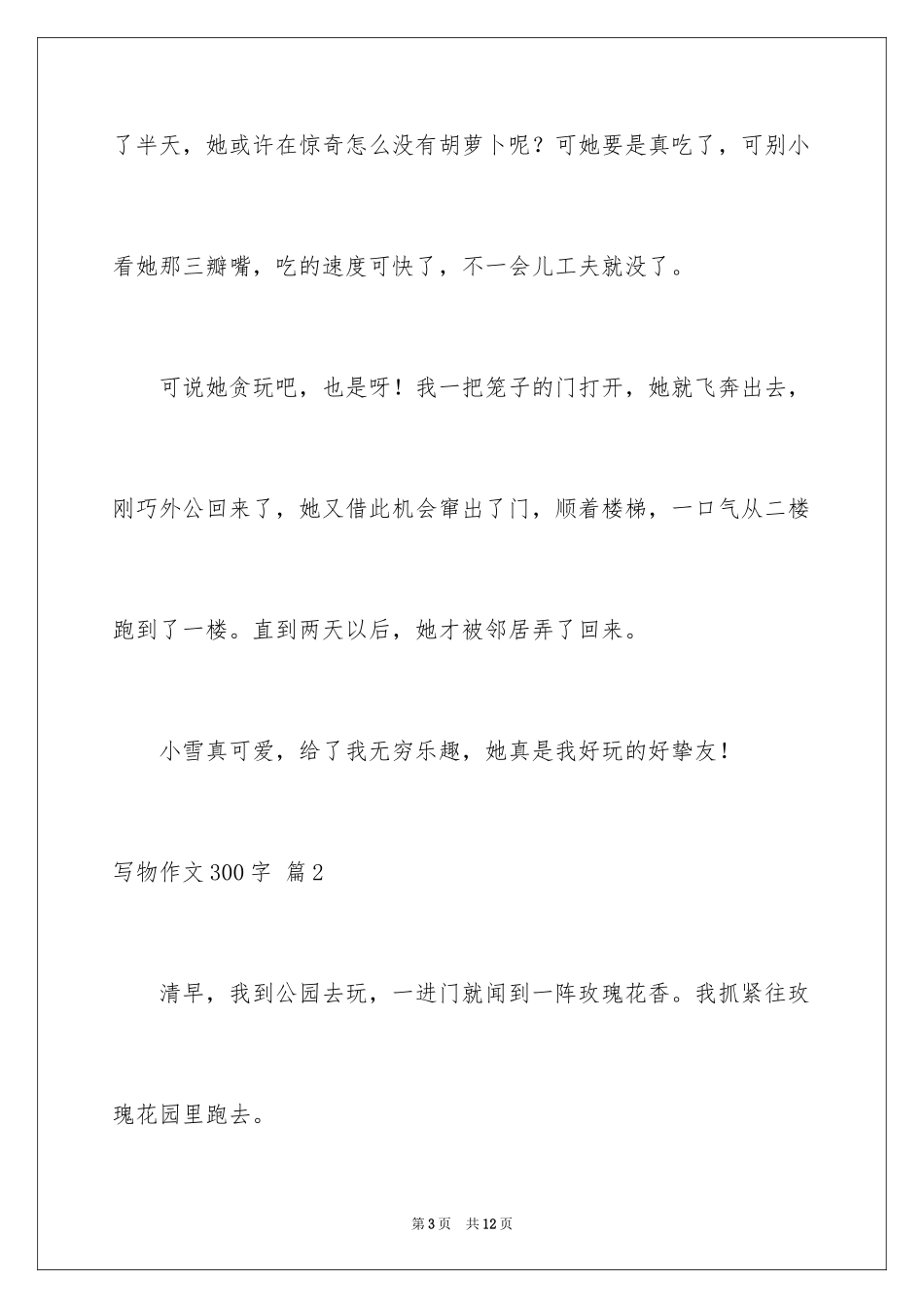 2024写物作文300字_6_第3页