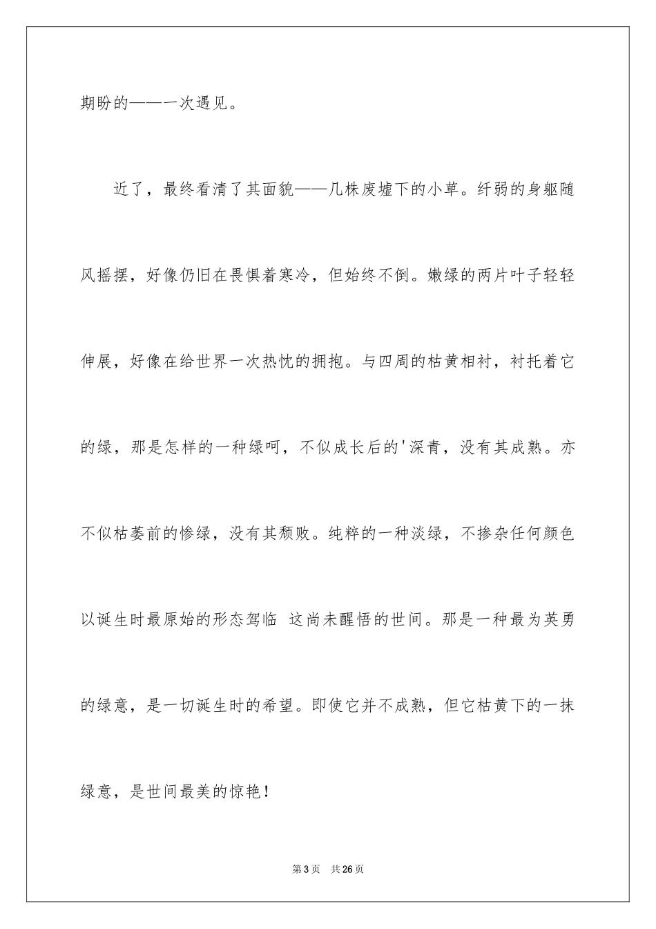 2024初中遇见记叙文_2_第3页