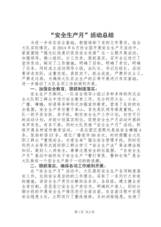 “安全生产月”活动总结 (2)