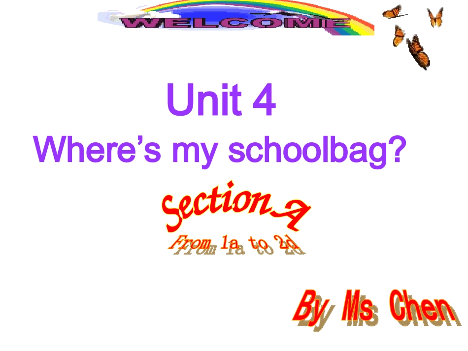 七上Unit4第一课时陈燕_第1页