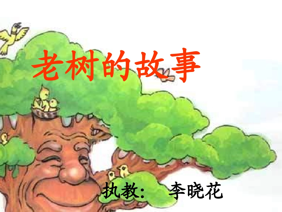 《老树的故事》课件_第1页