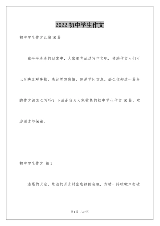 2024初中学生作文_33