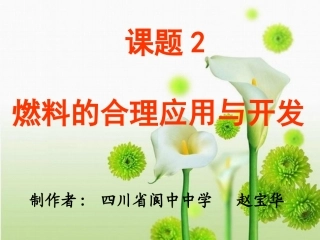燃料的合理利用与开发课件