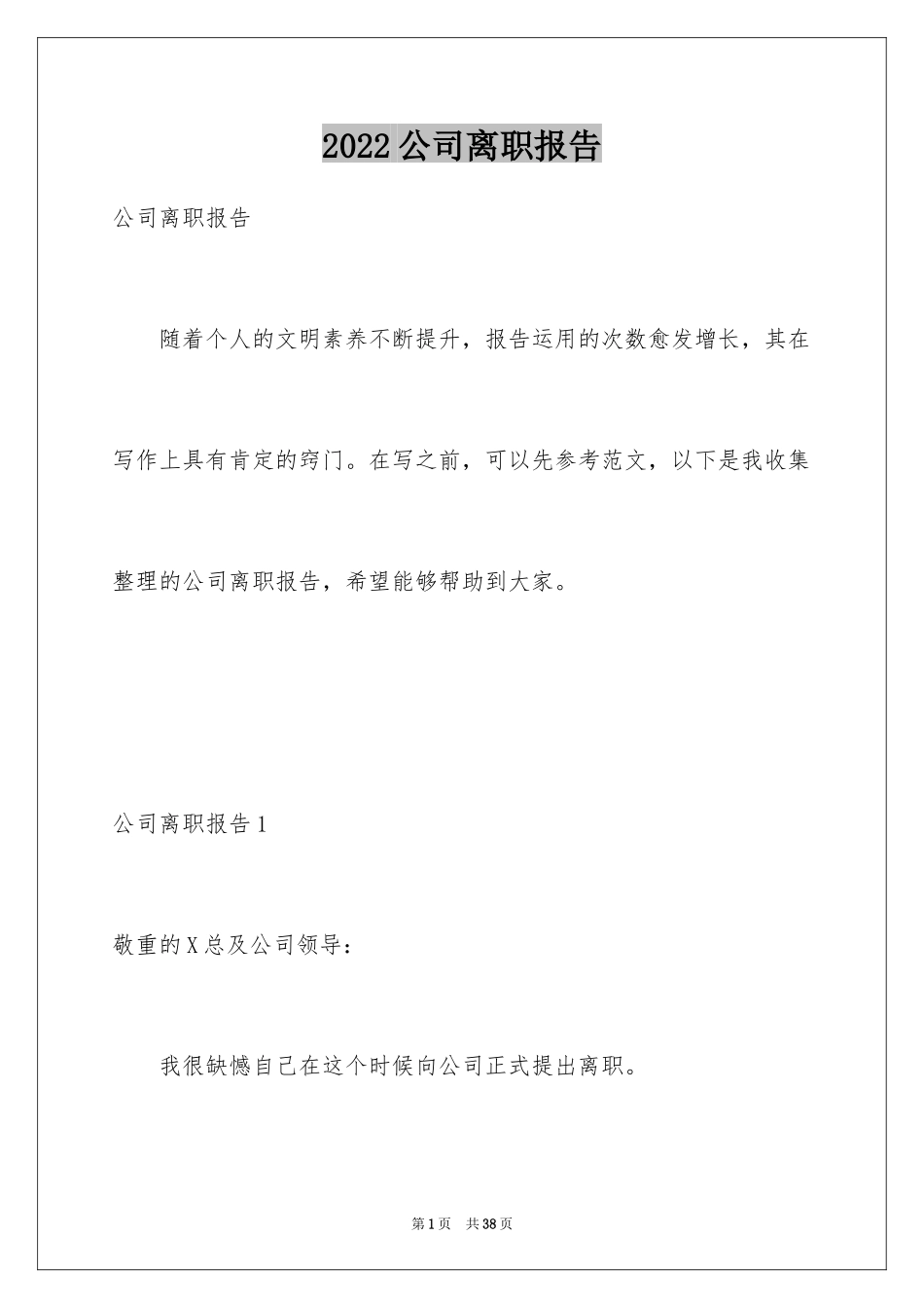 2024公司离职报告_2_第1页
