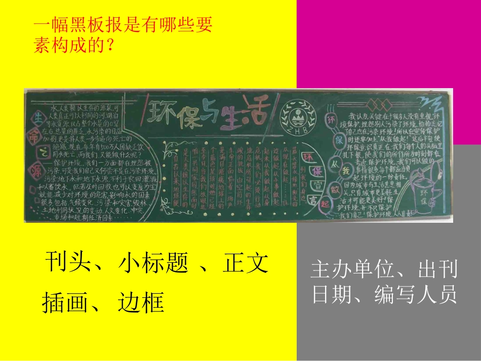(湘美版)六年级美术_板报设计之版式设计_第2页