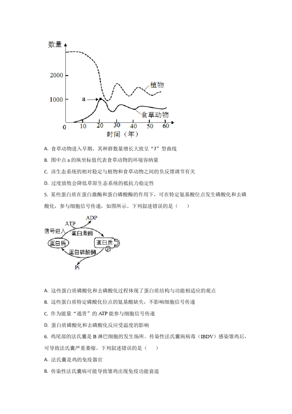 2021年高考试题真题——生物(湖南卷) 含解析 _第2页