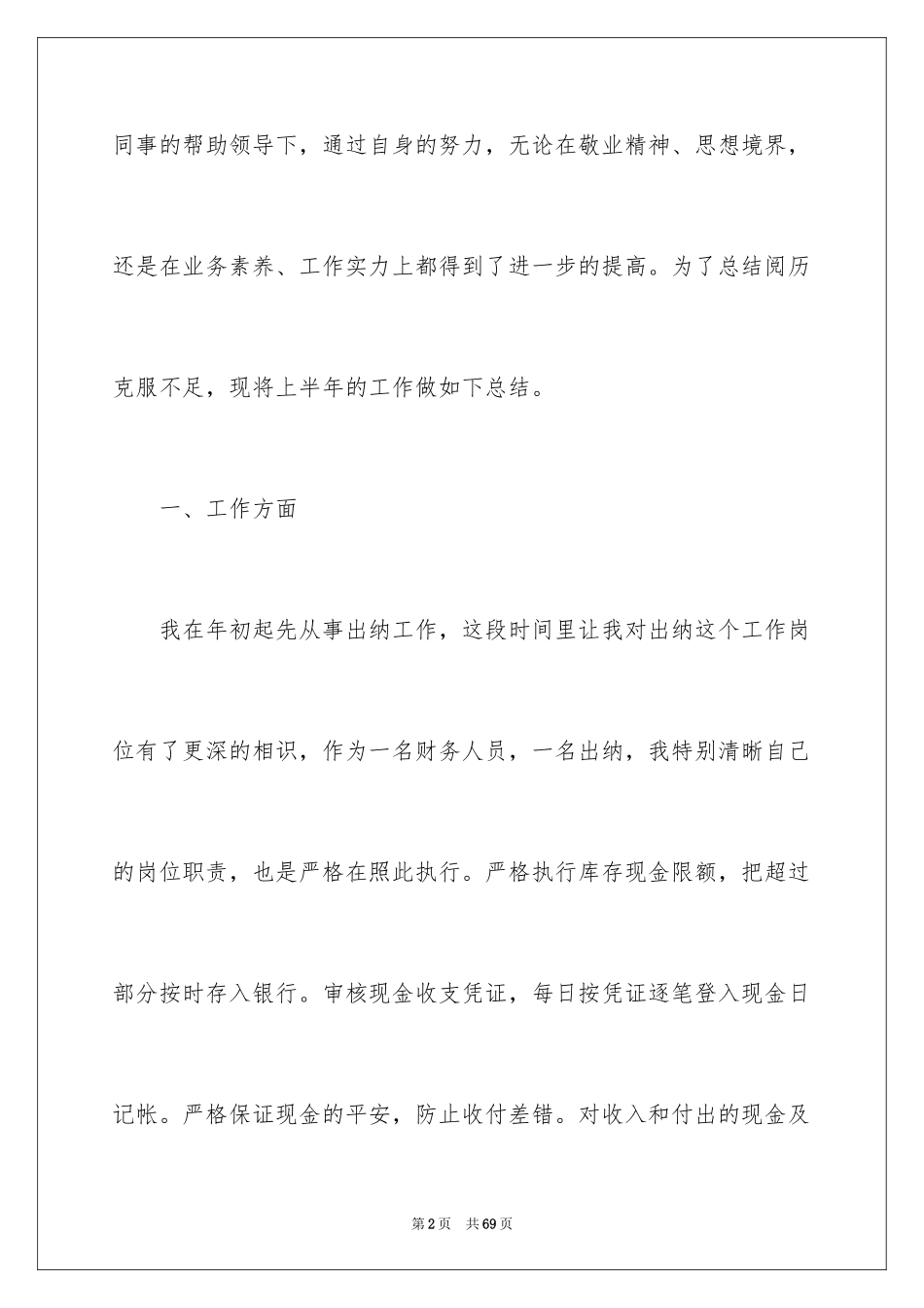 2024出纳工作总结_83_第2页