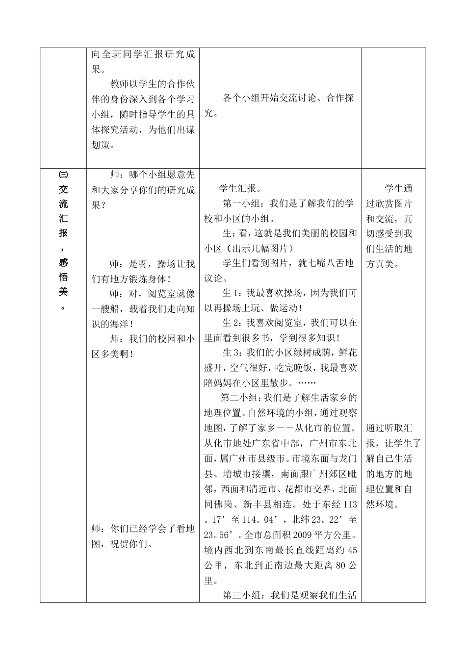 《我们生活的地方真美》教学设计_第3页