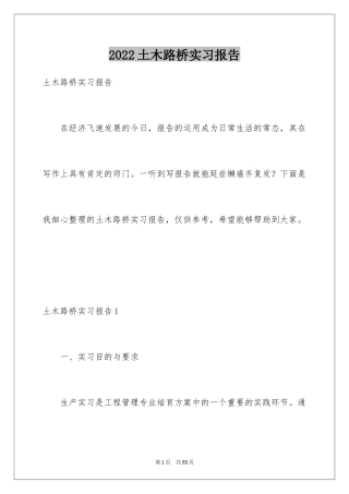 2024土木路桥实习报告_1