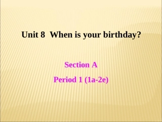 七年级上Unit8SectionA-1课件