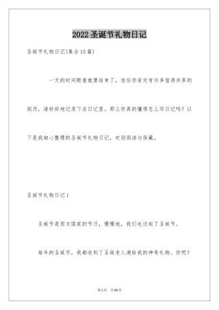 2024圣诞节礼物日记_2