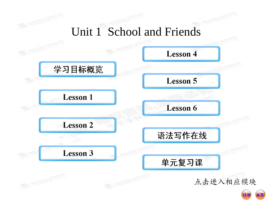 新冀教英语七年级上Unit1复习课件_第1页