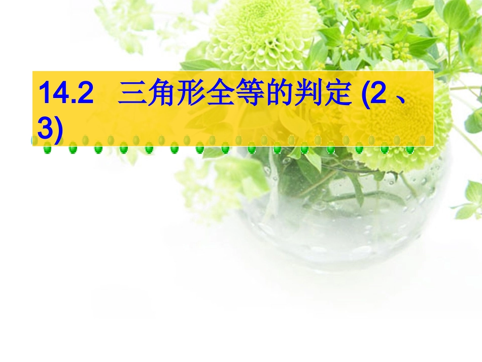 三角形全等的判定ASAAAS_第1页