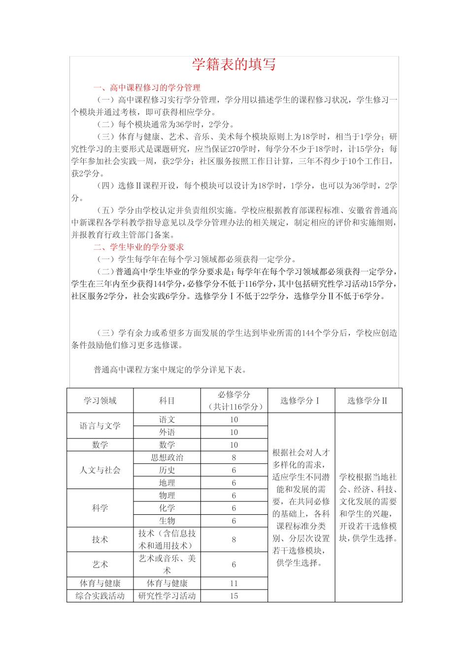 怎样填写高中学籍表 _第1页