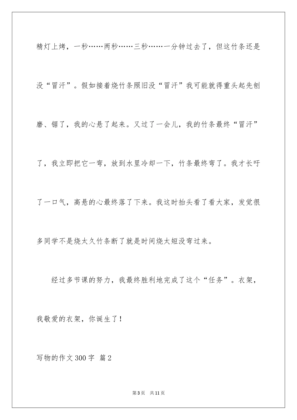 2024写物的作文300字_133_第3页