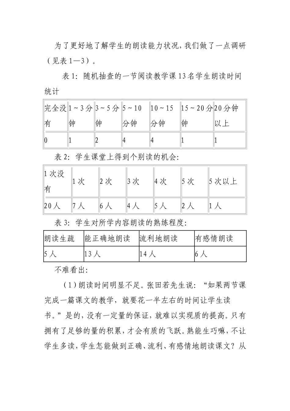 《小学语文学生朗读技巧》课题研究调查报告_第2页