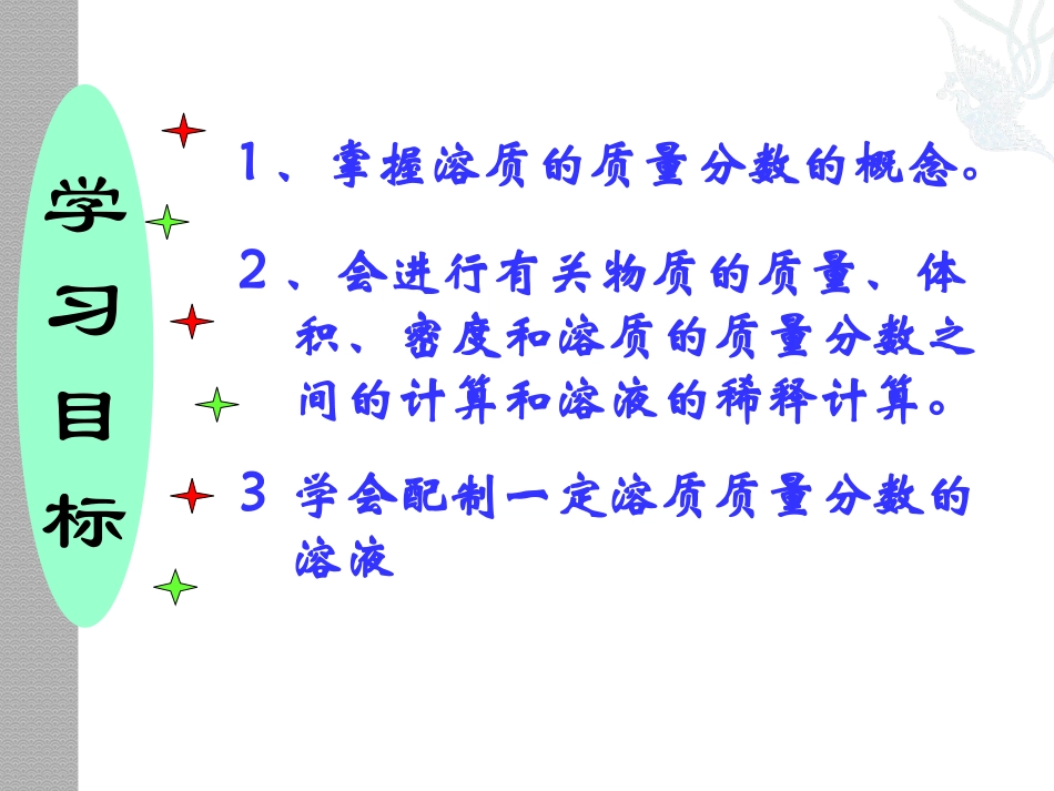 【课件1】73溶液浓稀的表示_第2页