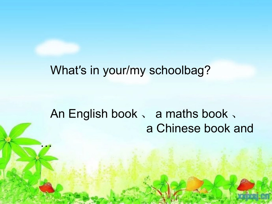 四年级英语上册UnitTwoMyschoolbag_第2页