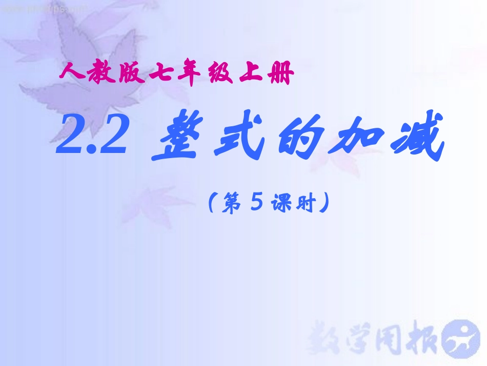整式的加减第课时_第2页