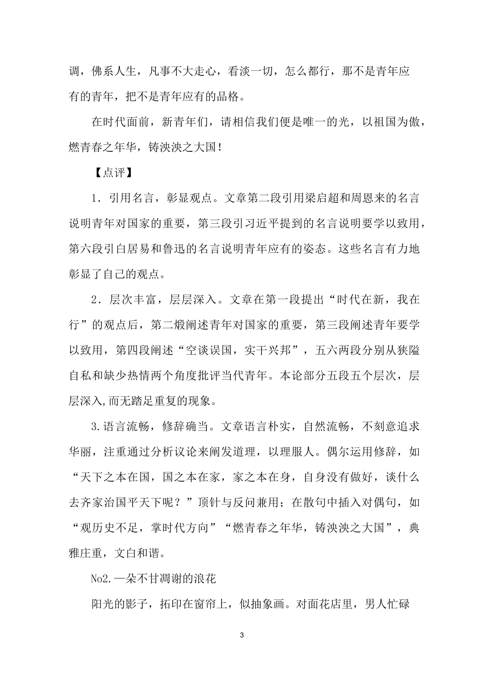 高考作文热点主题范文----写家国情怀的10篇满分作文_第3页