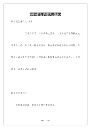 2024四年级优秀作文_22