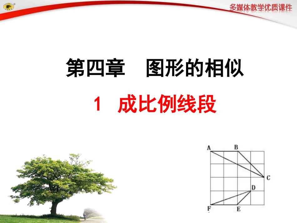 2014最新北师大版九年级课件_成比例线段_第1页