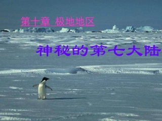 人教版地理七下《第十章极地地区》全章课件1