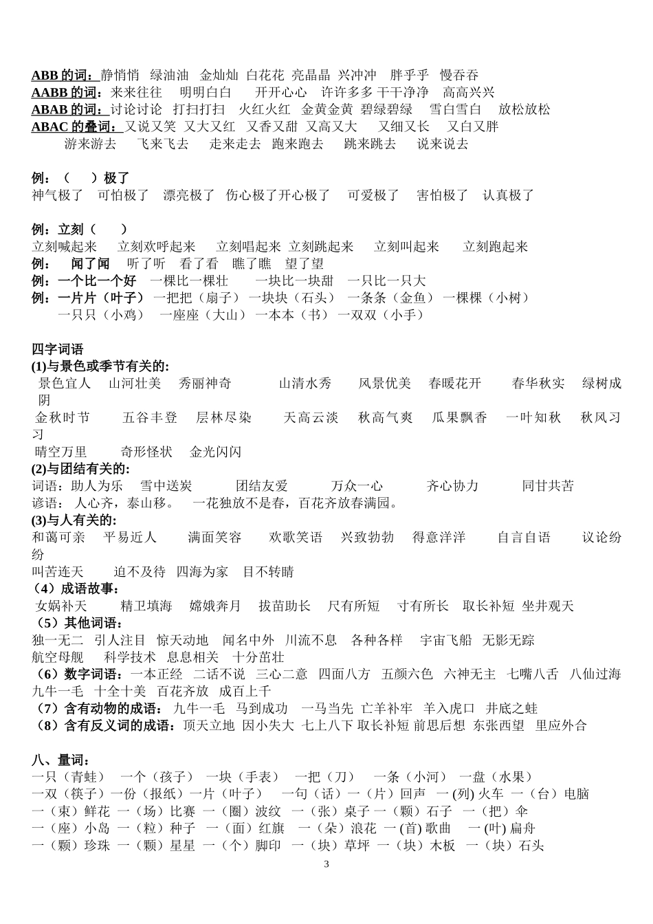 二年级上册语文复习知识点(值得推荐)[1]_第3页