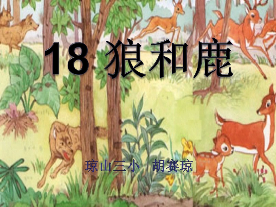 狼和鹿教数课件_第1页