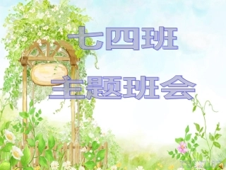 早恋主题班会