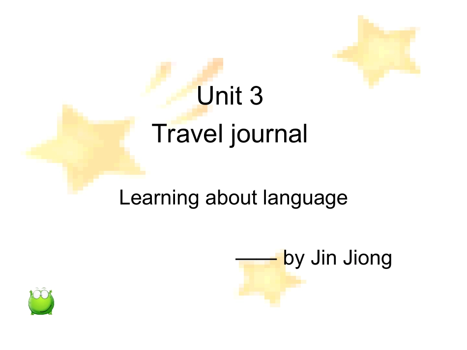 高一英语必修一_unit3_Learning_about_Language_第1页