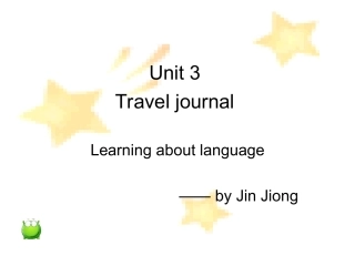 高一英语必修一_unit3_Learning_about_Language
