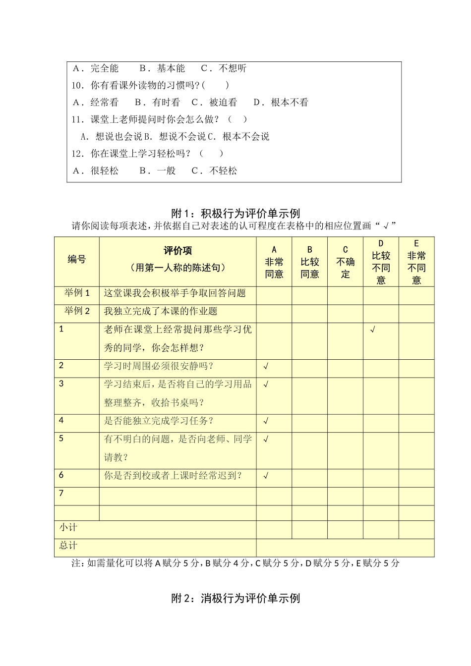 学习态度、学习情感评价问卷参考模板（化志刚）_第3页