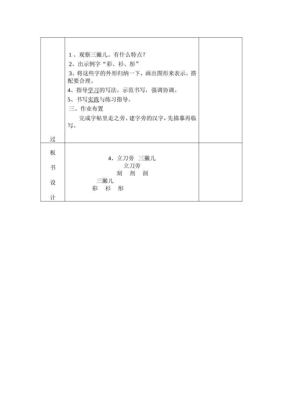 二年级上册4立刀旁三撇儿教案_第2页