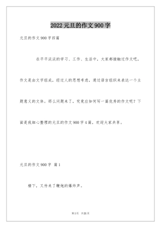 2024元旦的作文900字_17