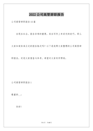 2024公司高管辞职报告_6