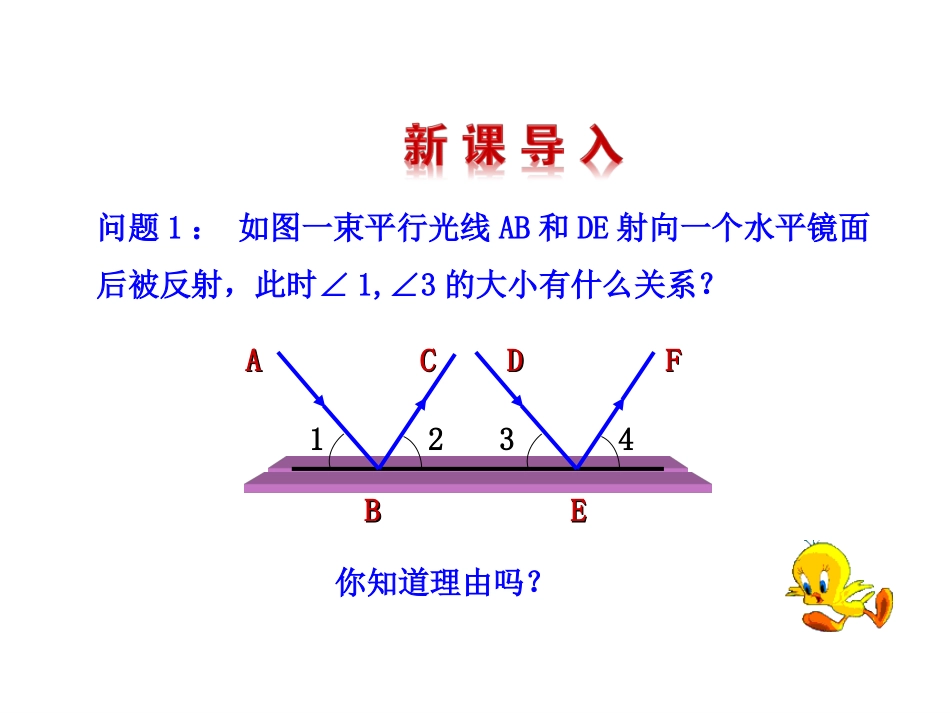 【同步教学课件】2014版七年级数学上册（华师大版）：523平行线的性质_第3页