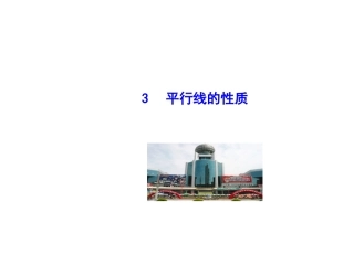 【同步教学课件】2014版七年级数学上册（华师大版）：523平行线的性质
